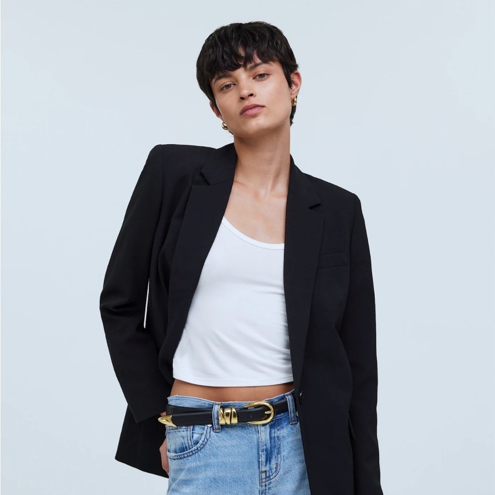 NWT NBW Madewell Single Breasted Blazer